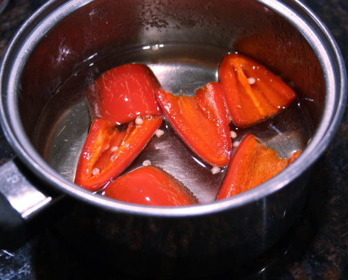 Spicy Simple Syrup Jalepeno spices up this very simple syrup