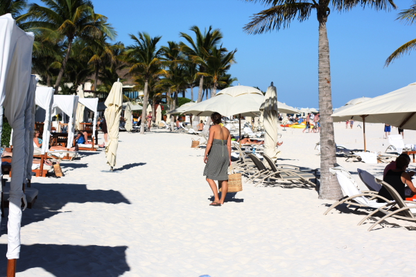gaby at beach