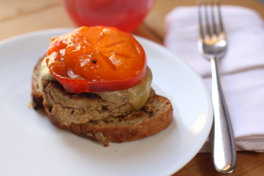 turkey burger persimmon