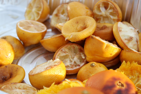 grilled lemons