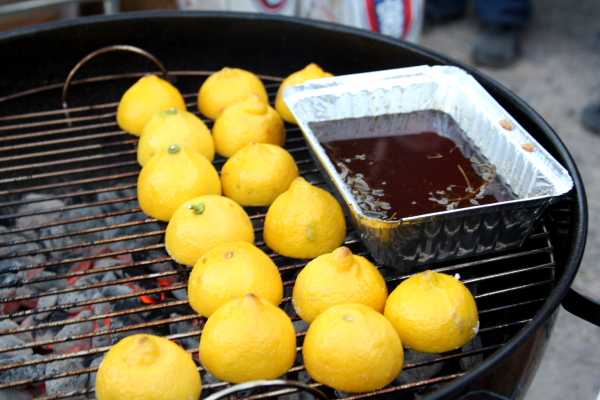 grilling lemons and simple syrup
