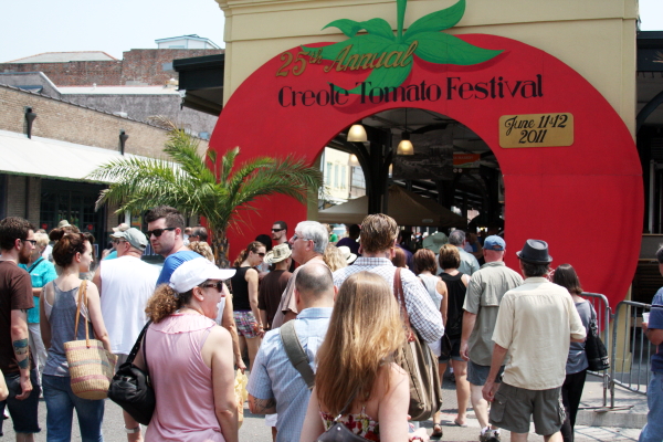 Creole Tomato festival sign