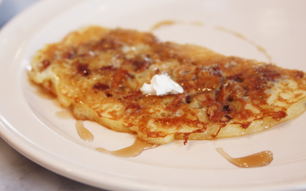 pecan pancake with syrup camillia