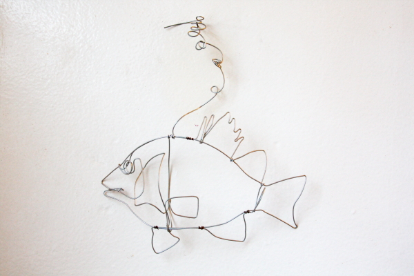 fish sculpture 2 Brooke Burton wire sculpture los angeles