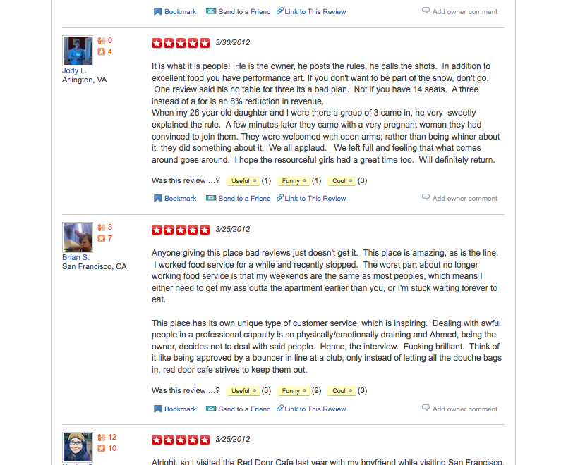 Screen shot 2012-05-09 at 8.02.31 PM Red Door Cafe Yelp Review