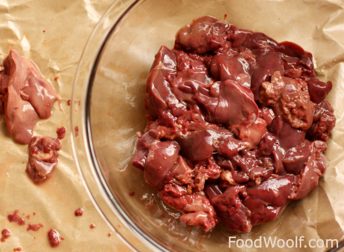 how to clean chicken liver