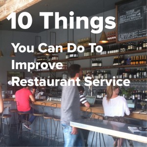 10 things you can do to improve service