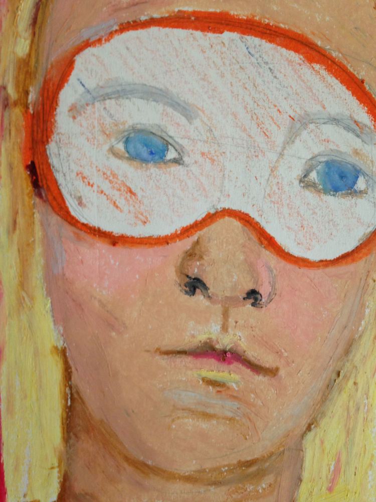The Chutney Maker. Oil pastel by Brooke Burton
